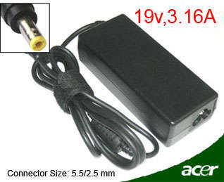 ACER 60W 19V 3.16A REPLACEMENT CHARGER (BRAND NEW)