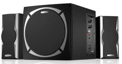 AUDIONIC *HS5000* 1600W PMPO SPEAKERS WITH BUILTIN MP3 PLAYER, CARD READER, USB (NEW)