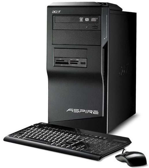 ACER ASPIRE DESKTOP PC DUAL CORE 3.0, 2GB RAM, 300GB HD, DVD WRITER, LIC VISTA ETC