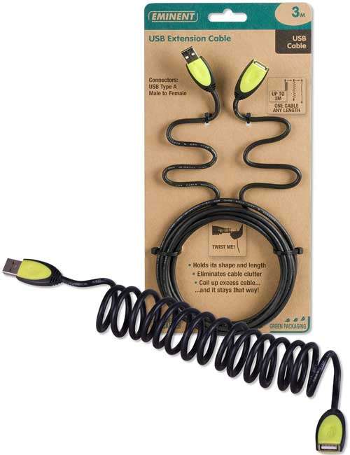 EMINENT High Quality Twistable USB Extension Cable 3.0 Meter