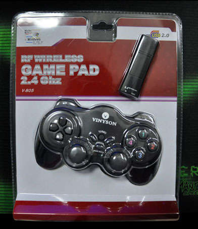 VINYSON 2.4GHz WIRELESS USB GAME PAD FOR PC (BRAND NEW)