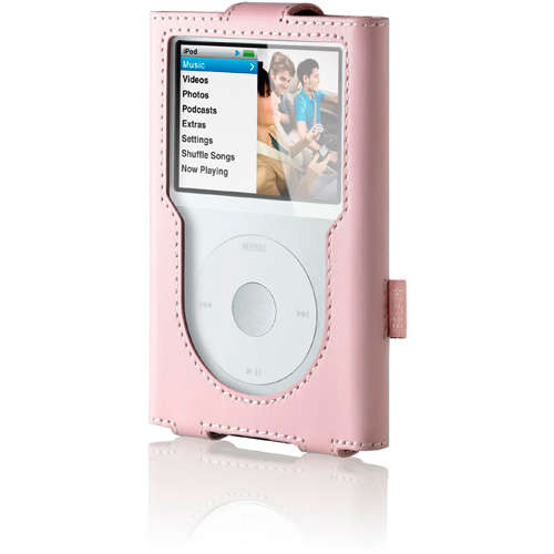 BELKIN IPOD CLASSIC PINK  LEATHER SLEEVE