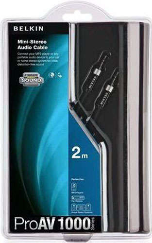 BELKIN MINI-STEREO AUDIO CABLE (ProAV1000 series-2m)