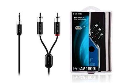 BELKIN MINI-STEREO TO RCA AUDIO CABLE (ProAV1000 series-2m)