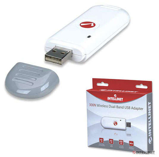 INTELLINET 300N WIRELESS USB ADAPTER FOR DESKTOPS / LAPTOPS