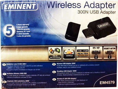 HIGH QUALITY EMINENT N300 WIRELESS USB ADAPTER