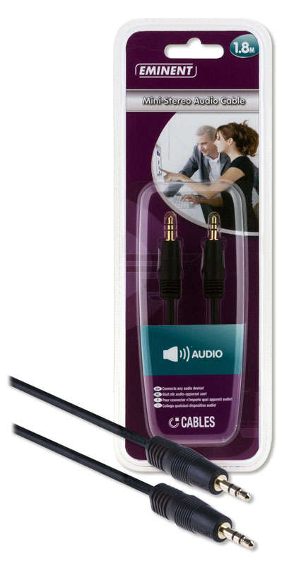 MINI STEREO AUDIO CABLE 1.8 METER