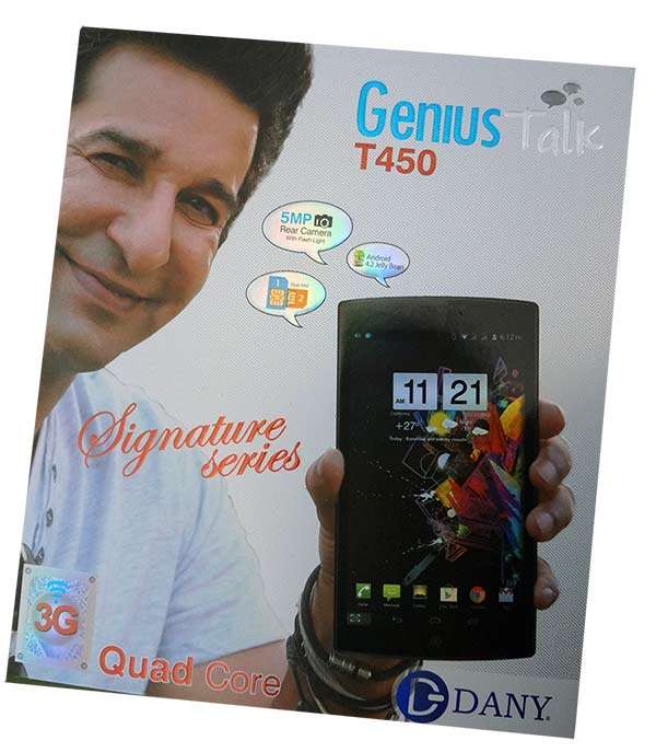 DANY GENIUS T450 DUAL SIM QUAD CORE ANDROID TABLET WIFI, CAM, ( WITH FREE ACCESSORIES KIT)