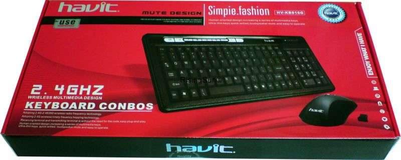 HAVIT 2.4GHz WIRELESS MULTIMEDIA KEYBOARD MOUSE COMBO (BRAND NEW)