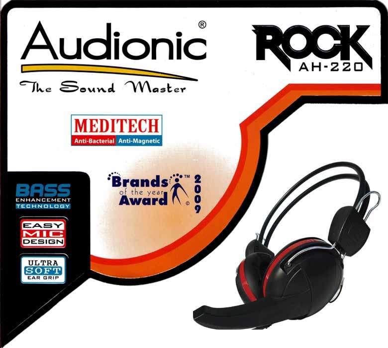 AUDIONIC WORLD 1ST ANTI-BACTERIAL HEADPHONES WITH MIC FOR SKYPE, MUSIC ETC (BRAND NEW)