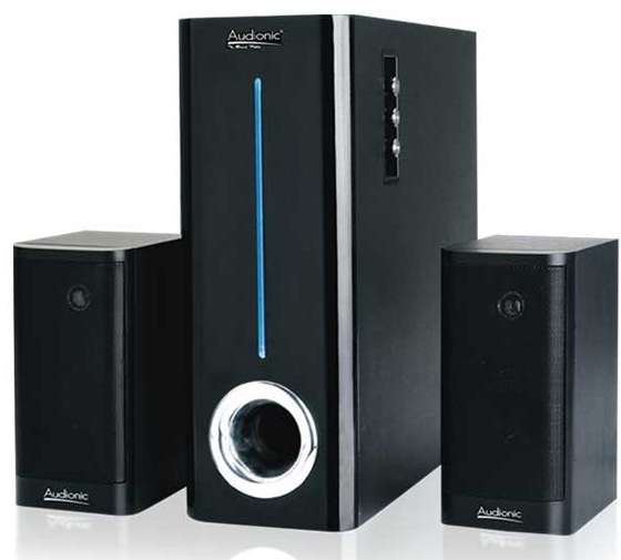 AUDIONIC 3000W 2.1 SPEAKERS WITH BUILTIN SUB WOOFER (BRAND NEW)
