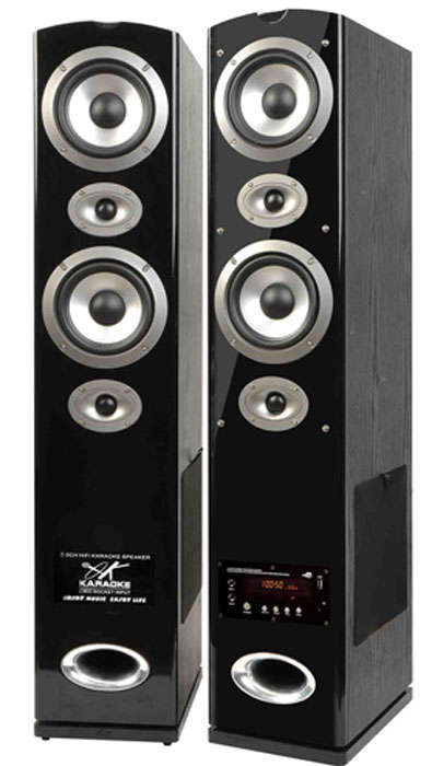 AUDIONIC *CLASSIC 7.7 * 3000W SPEAKERS WITH BUILTIN MP3 PLAYER, FM RADIO, REMOTE, CARD READER