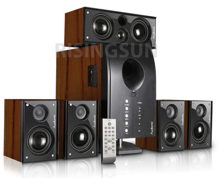 AUDIONIC *PACE 3* 2500W PMPO SPEAKERS WITH BUILTIN MP3 PLAYER, REMOTE, CARD READER
