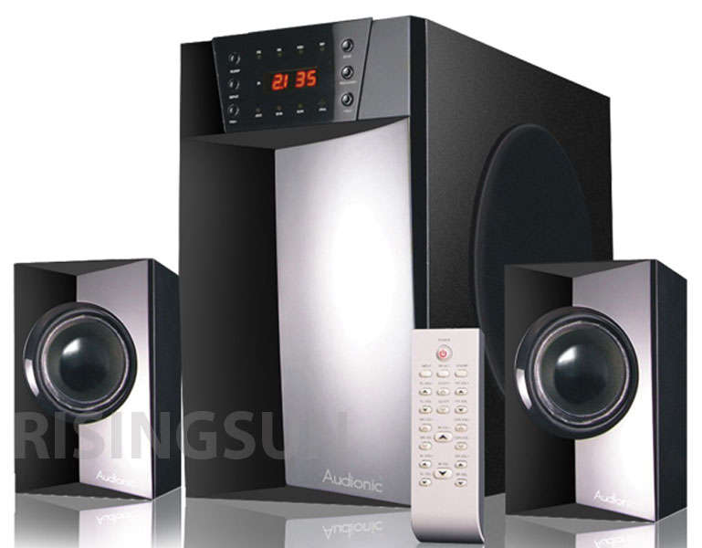AUDIONIC *VISION2* 3000W SPEAKERS WITH BUILTIN MP3 PLAYER, FM RADIO, CARD READER, USB (NEW)