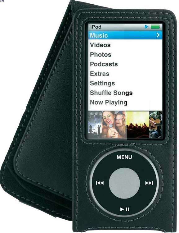 BELKIN LEATHER FOLIO CASE FOR 5TH GEN iPOD NANO (BRAND NEW)