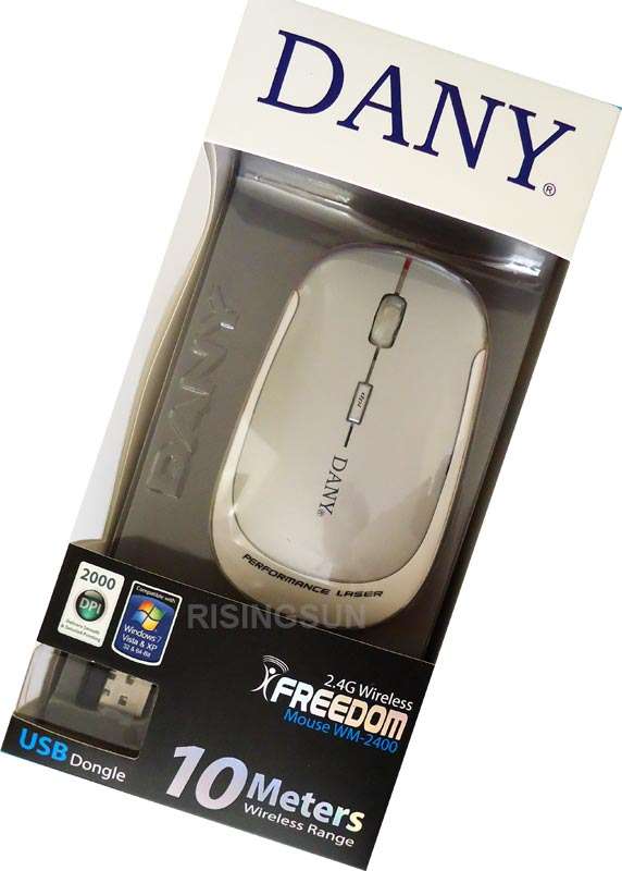 DANY 2.4GHz WIRELESS 2000 DPI MOUSE (BRAND NEW)