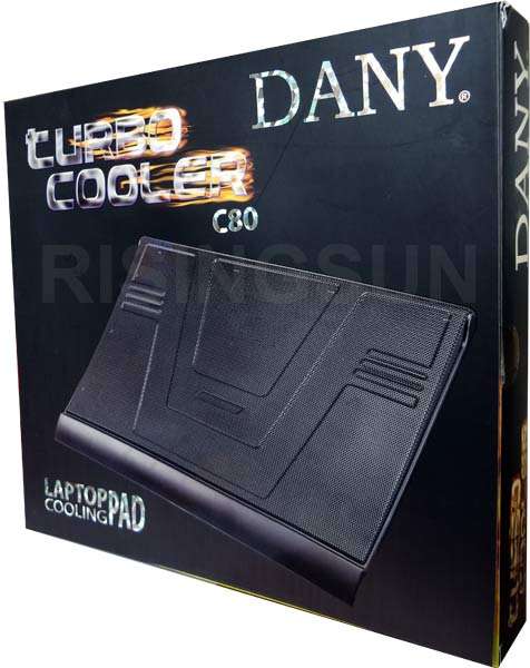 DANY STAR TRACK STYLE TURBO COOLER ULTRA SLIM LAPTOP COOLING PAD - KEEP YOUR LAPTOP COOL (BRAND NEW)