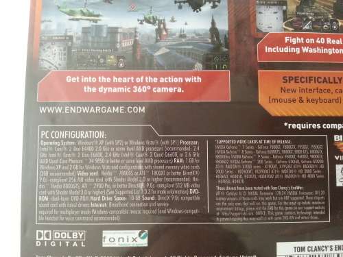 Tom Clancy`s Endwar PC Game