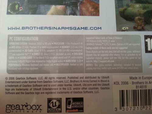 Brothers in Arms Earned in Blood PC Game
