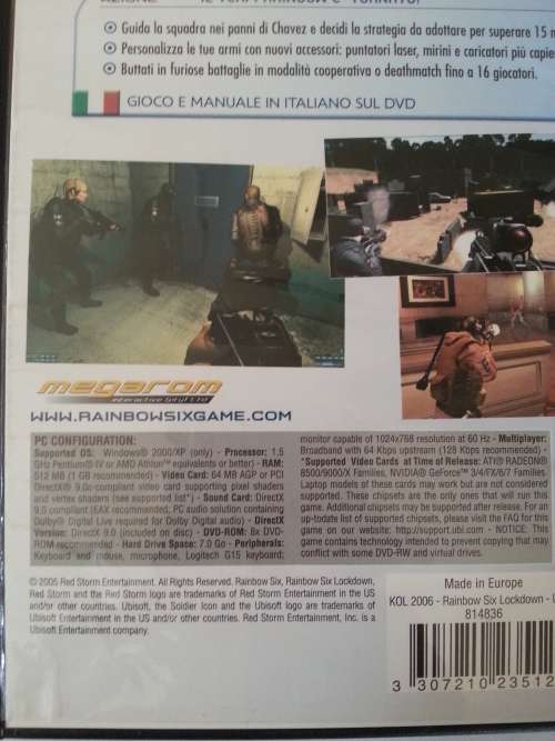 Rainbow Six LockDown PC Game