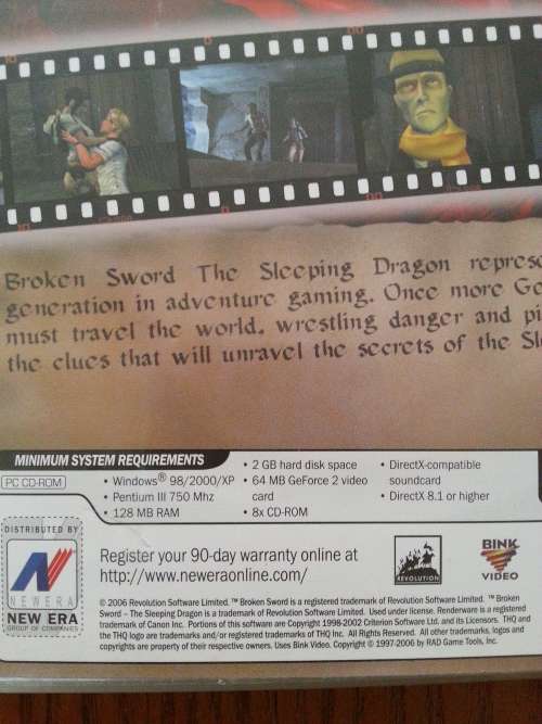 Broken Sword The sleeping dragon pc game