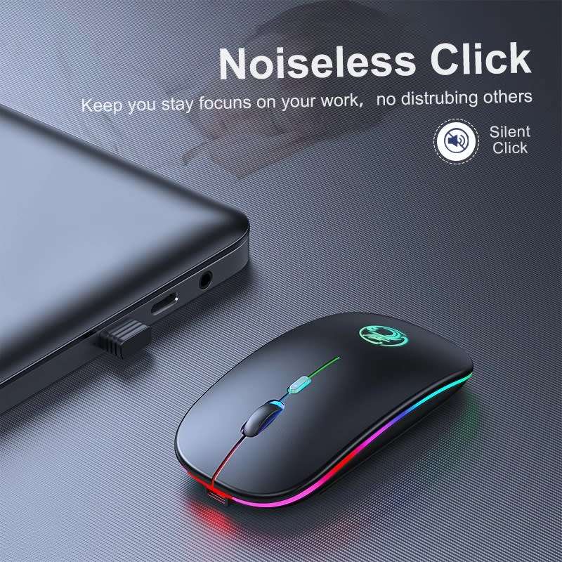 Wireless Mouse Bluetooth RGB Rechargeable Mouse Wireless Computer Silent Mause LED Backlit Ergonomic