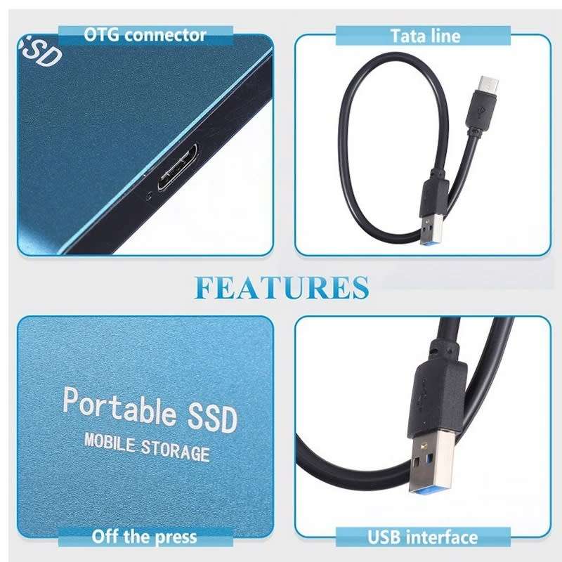M.2 Original High speed 10TB external  storage Solid-state drive USB 3.1 interface mini hard