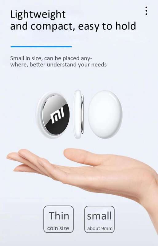 Portable Xiaomi Mini GPS Tracker Original Bluetooth 4.0 Smart Locator Key Anti Loss Kids Pet Wallet