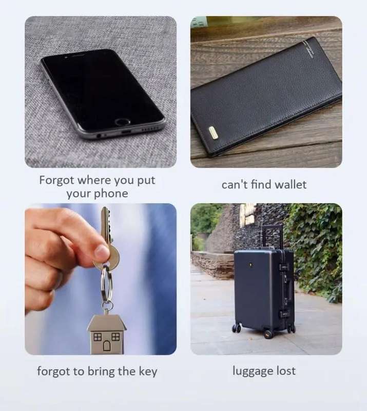 Portable Xiaomi Mini GPS Tracker Original Bluetooth 4.0 Smart Locator Key Anti Loss Kids Pet Wallet