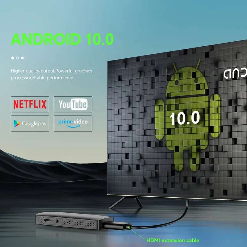H313 Android 10 TV Stick HDR Set Top OS 4K 1080P WiFi 6 2.4/5.8G Smart TV Sticks