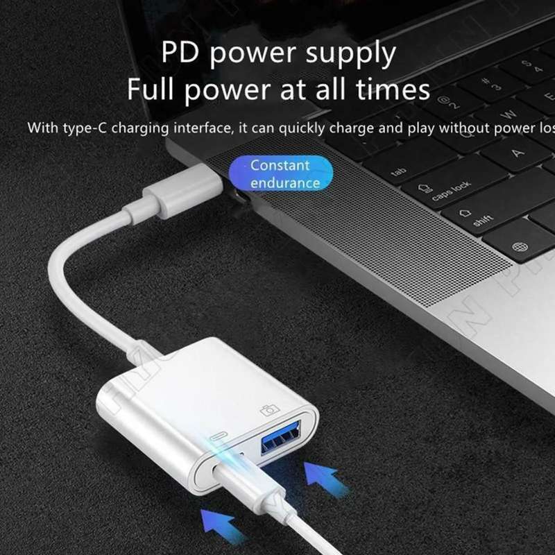 2In1 Type-C OTG Adapter USB 3.0 External U Disk Converter Splitter For Laptop Mobile Phone