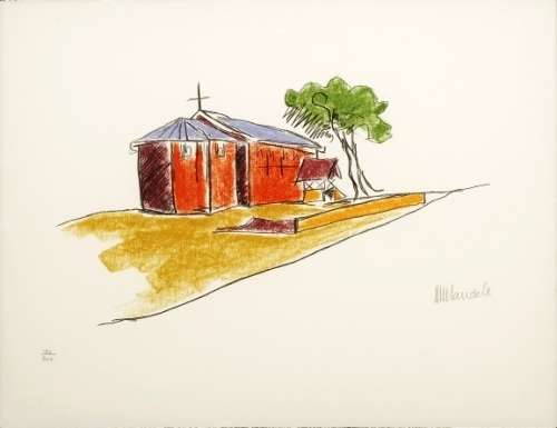 NELSON MANDELA - `MY ROBBEN ISLAND SERIES I` - THE CHURCH