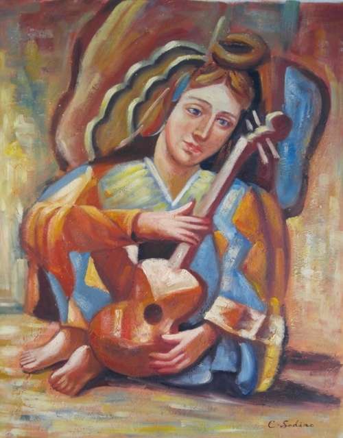 52CM X 62CM OIL PAINTING  - !!!!  CRAZY ART SALE  !!!!