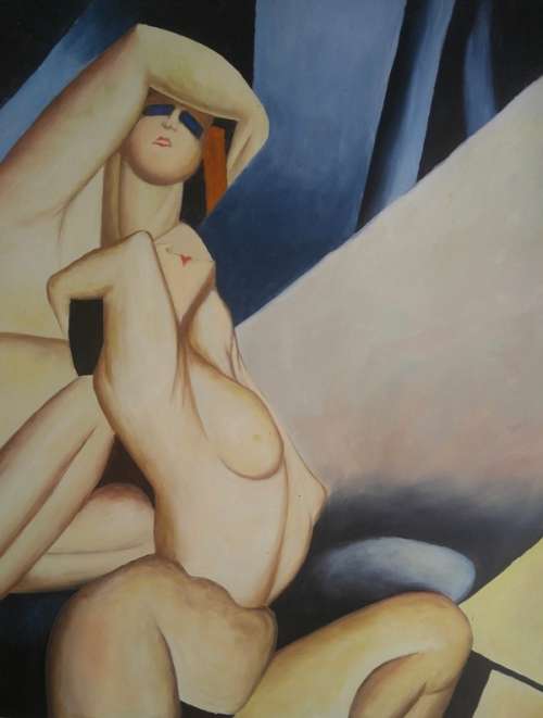 in style of lempicka