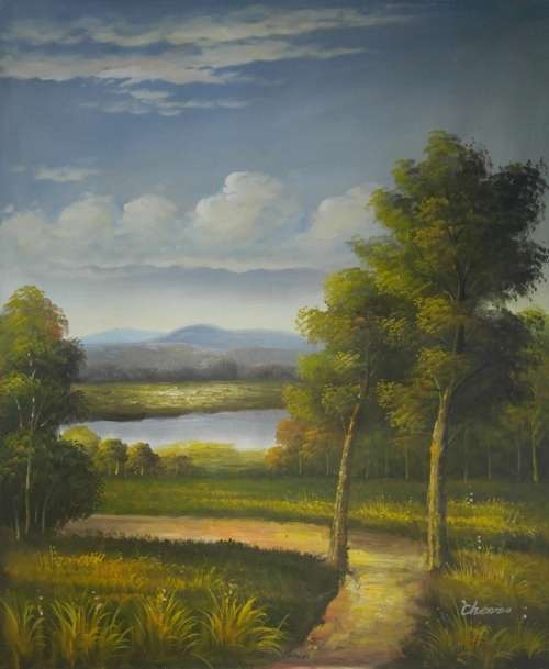 52CM X 62CM OIL PAINTING  - !!!!  WE HAVE OVER 200 PAINTINGS ON CLEARANCE SALE  !!!!