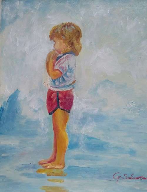 52CM X 62CM OIL PAINTING  - !!!!  CRAZY ART SALE  /  FREE COURIER !!!!