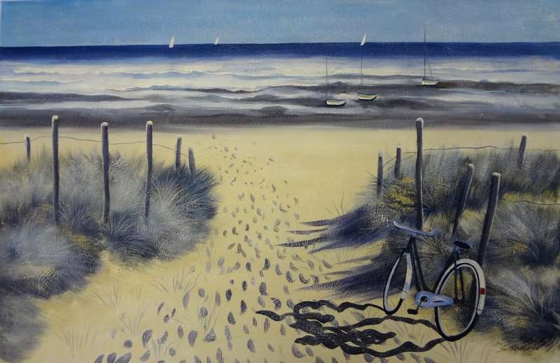 ocean view oil painting