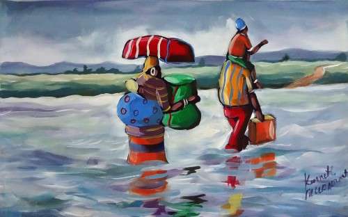 KENNETH MURADZIKWA - oil painting