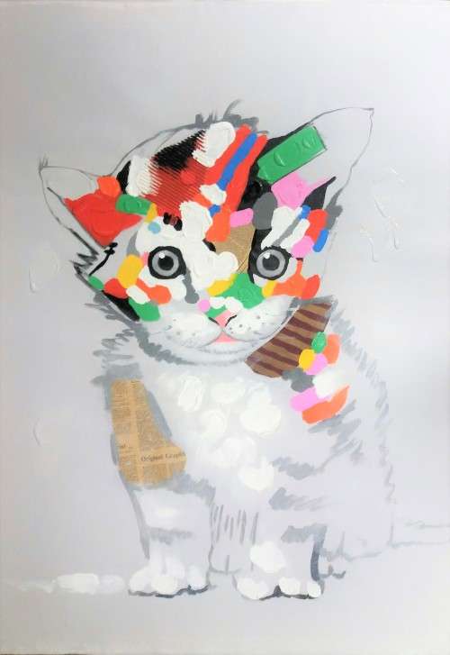 kitten / cat  oil painting