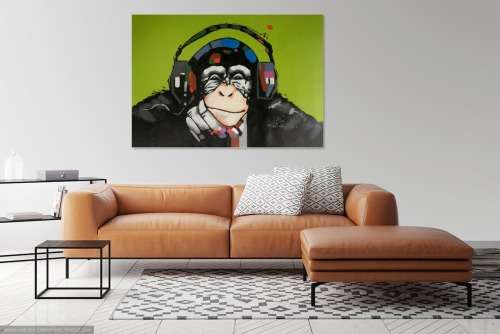 art sale large oil painting - ape
