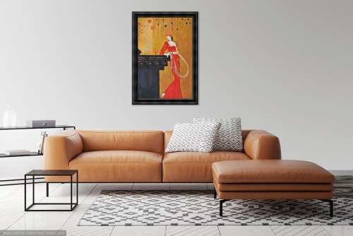 evening out oil painting