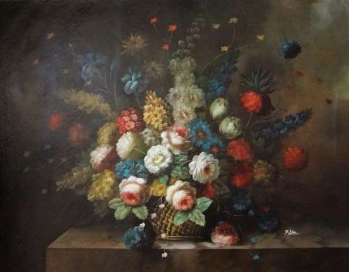 floral oil painting