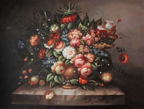 floral oil painting