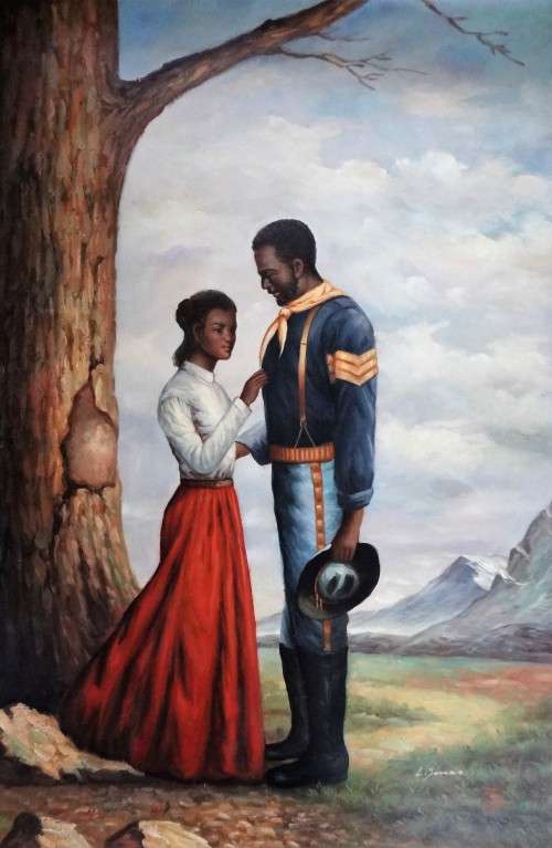 african american history - oil painting