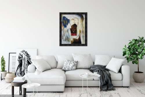 african portrait series oil painting