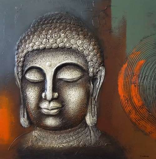 relief oil painting