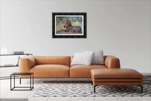 mark enslin oil painting  - zebra