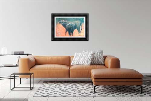 mark enslin oil painting  - buffalo