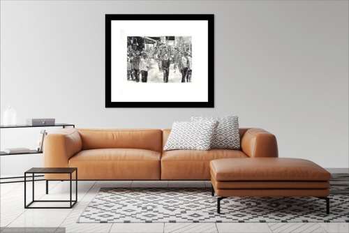 mario soares  - large etching