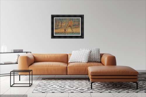 mark enslin oil painting  - giraffe